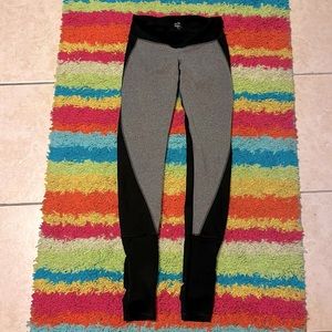 Champion duo dry duodry stirrup leggings small s black and grey